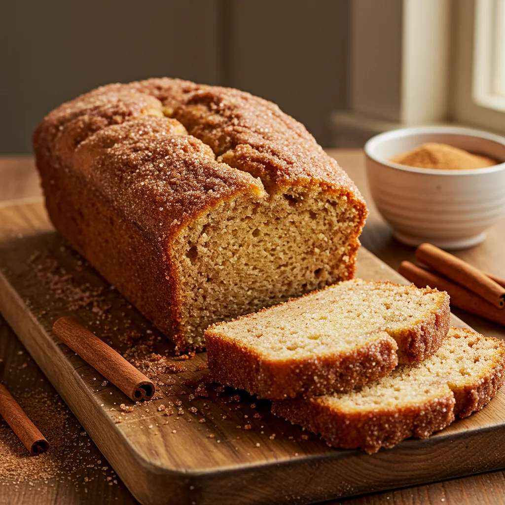 Deliciously Easy Cinnamon Donut Loaf - tertiary view